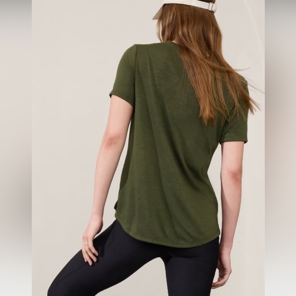 Athleta breezy v-neck tee - Picture 2 of 6